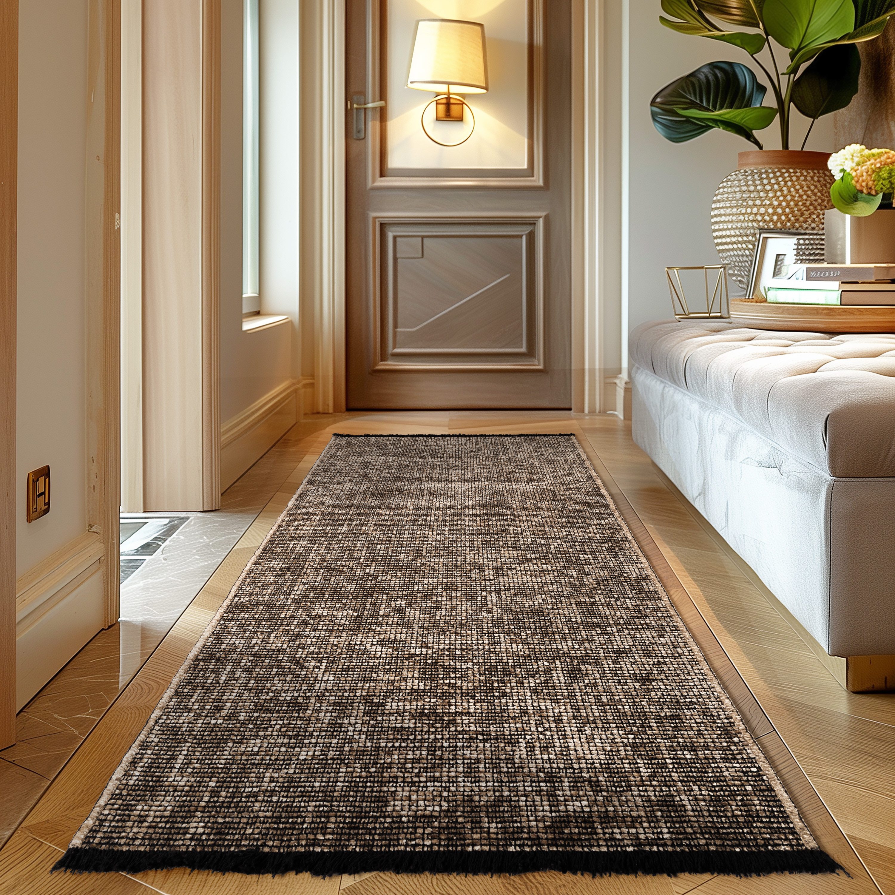 Carpettex Veloursteppich Boho Design, Läufer, Höhe: 7 mm, Baumwolle, Waschb günstig online kaufen