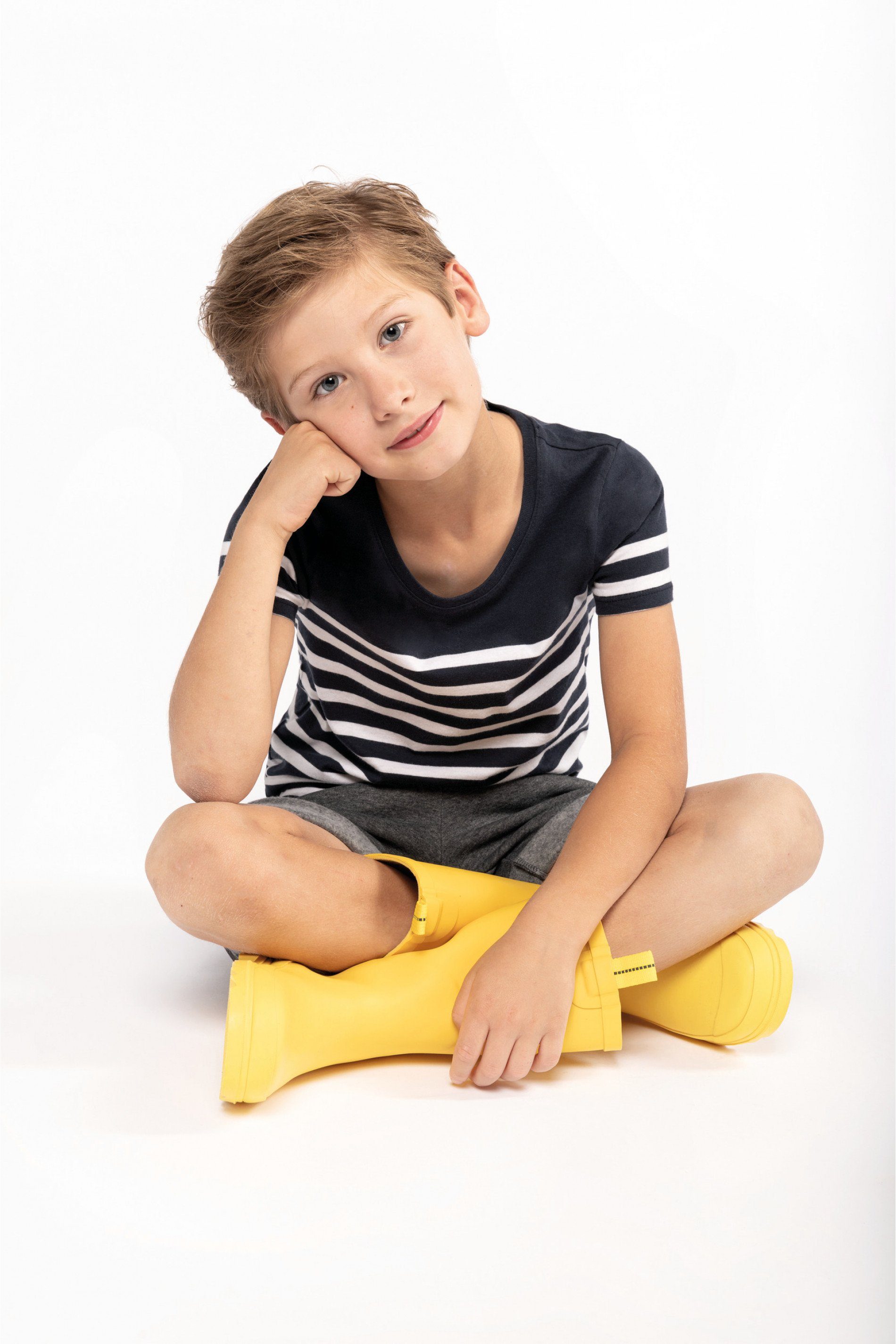 coole-fun-t-shirts T-Shirt Maritim Kinder T-Shirt mit Streifen Navy Matrosen Shirt Jungen + Mädchen Gr. 4 5 6 7 8 9 10 11 12 Jahre