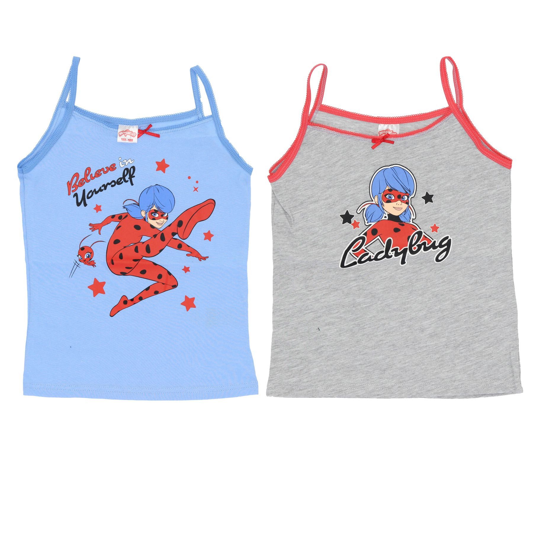 Miraculous - Ladybug Unterhemd Miraculous Ladybug Unterhemd 2er Pack – 100% Baumwolle für Mädchen