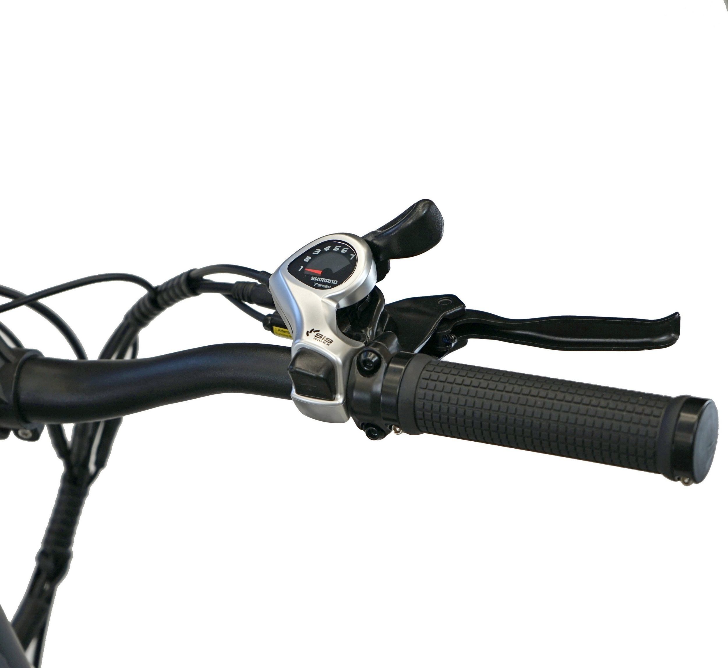 E-Bike Zoll Gang 27.5 DOTMALL SCHWARZ+GRÜN Hinterradmotor,Citybike, Elektrofahrrad W,6 250