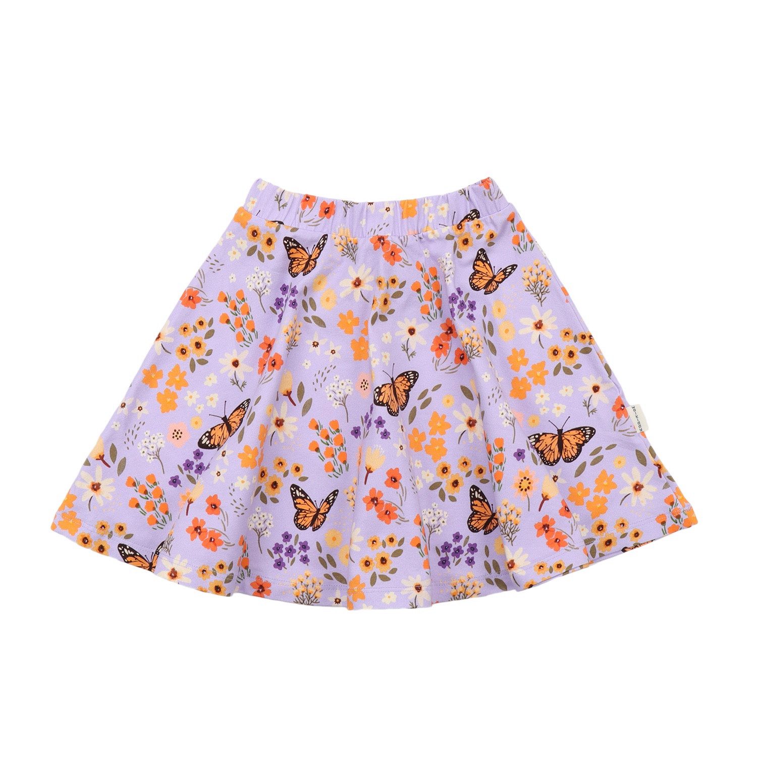 Walkiddy Jerseyrock Rock mit Schmetterlingen aus Bio-Baumwolle für Kinder BioBaumwolle,GOTS,Kinderbekleidung,nachhaltige Klamotten,Rock