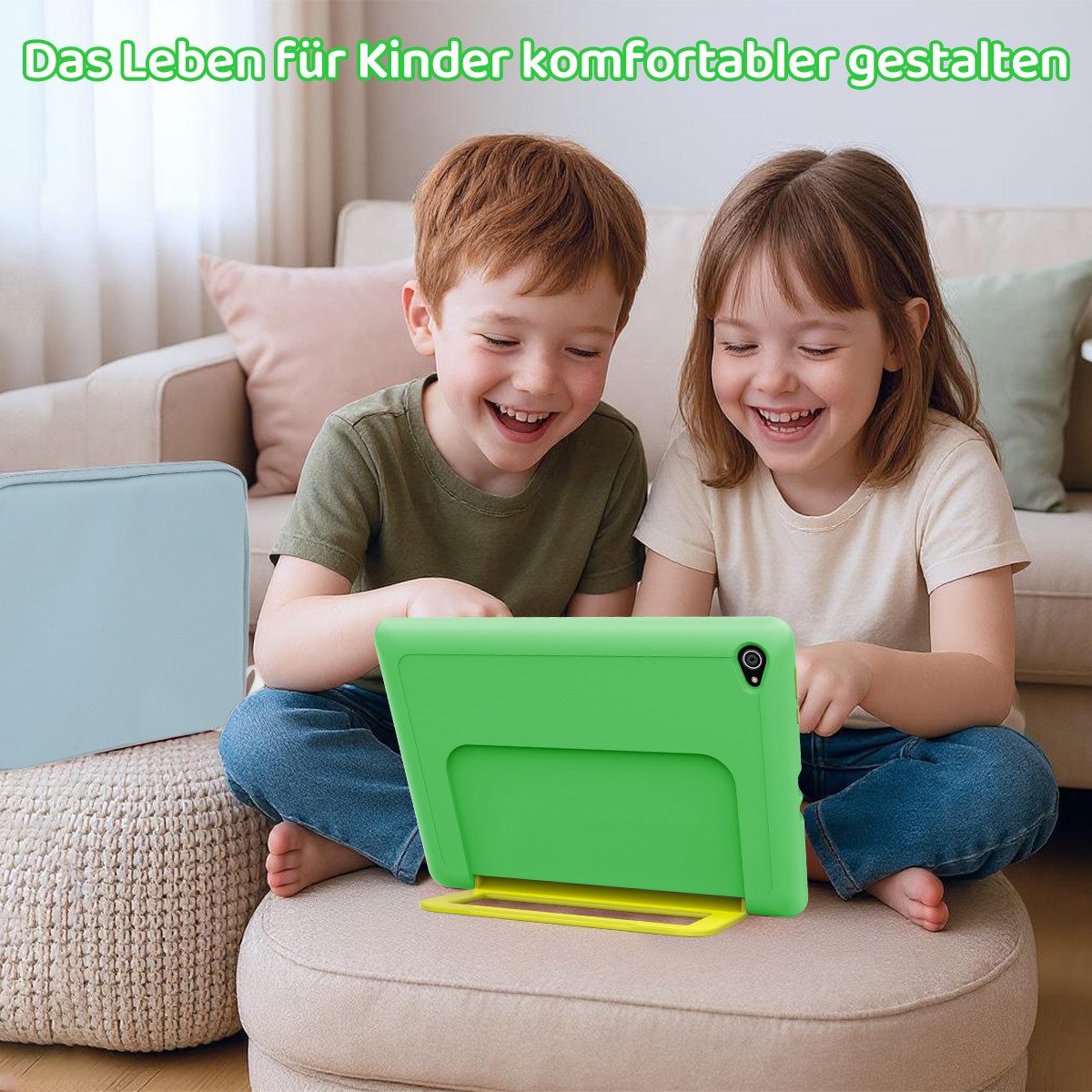 BUFO 10 Zoll 24(3+21)GB RAM+64GB ROM 1280x800 HD-Display Android16 Kinder Tablet (10,1", 64 GB, Android 16, WIFI, Anti-Blaulicht, Vorinstallierte Kinder Lernsof – Bild 4 von 5