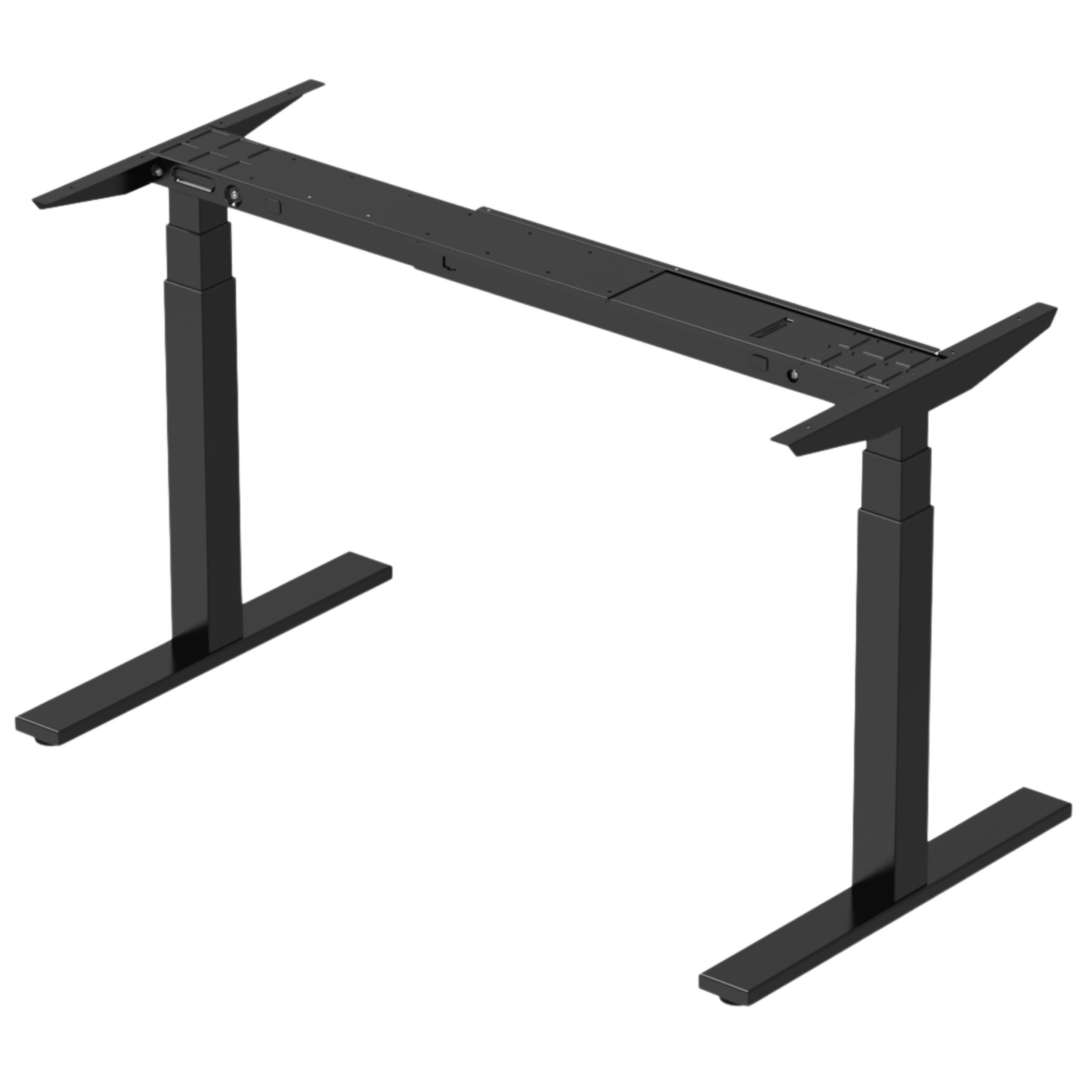 Bisley Schreibtisch E-WonderTech, in Schwarz - Maße: H 128 x B 110 x T 60 cm