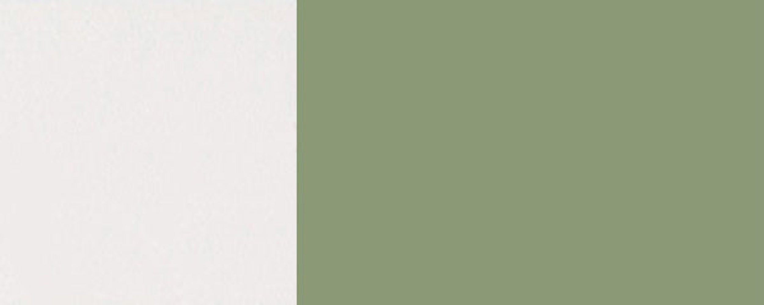 90cm & (Florence) RAL 6021 blassgrün Glaseinsatz Korpusfarbe wählbar mit 1-türig Klapphängeschrank Florence Hochglanz Front- Feldmann-Wohnen grifflos