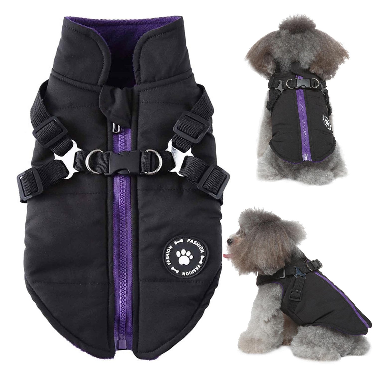 Hundepullover Hundemantel Hundejacke, Hundebekleidung mit Reißverschluss