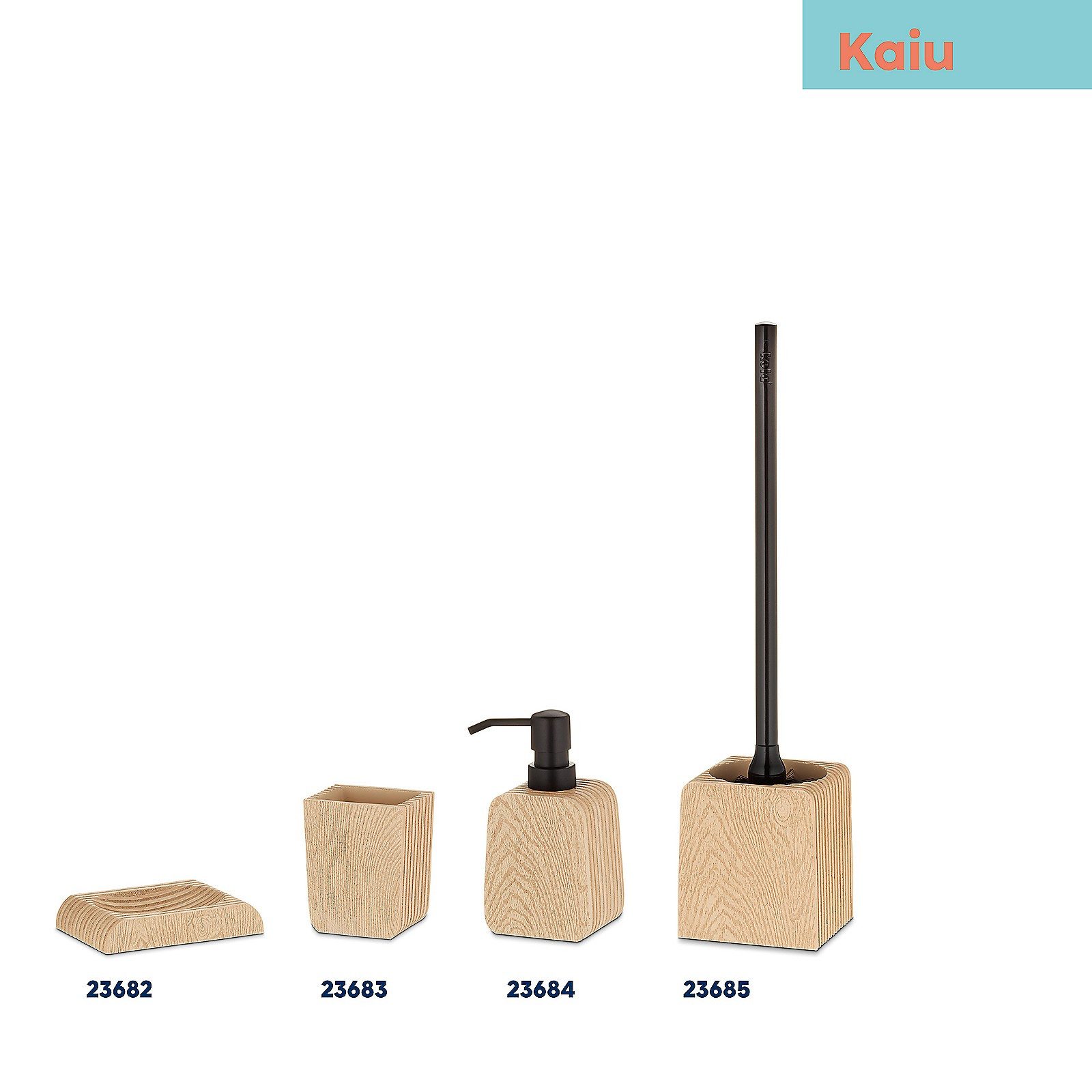 kela Seifenspender Kaiu, Holzoptik, 250 ml, leicht zu befüllen