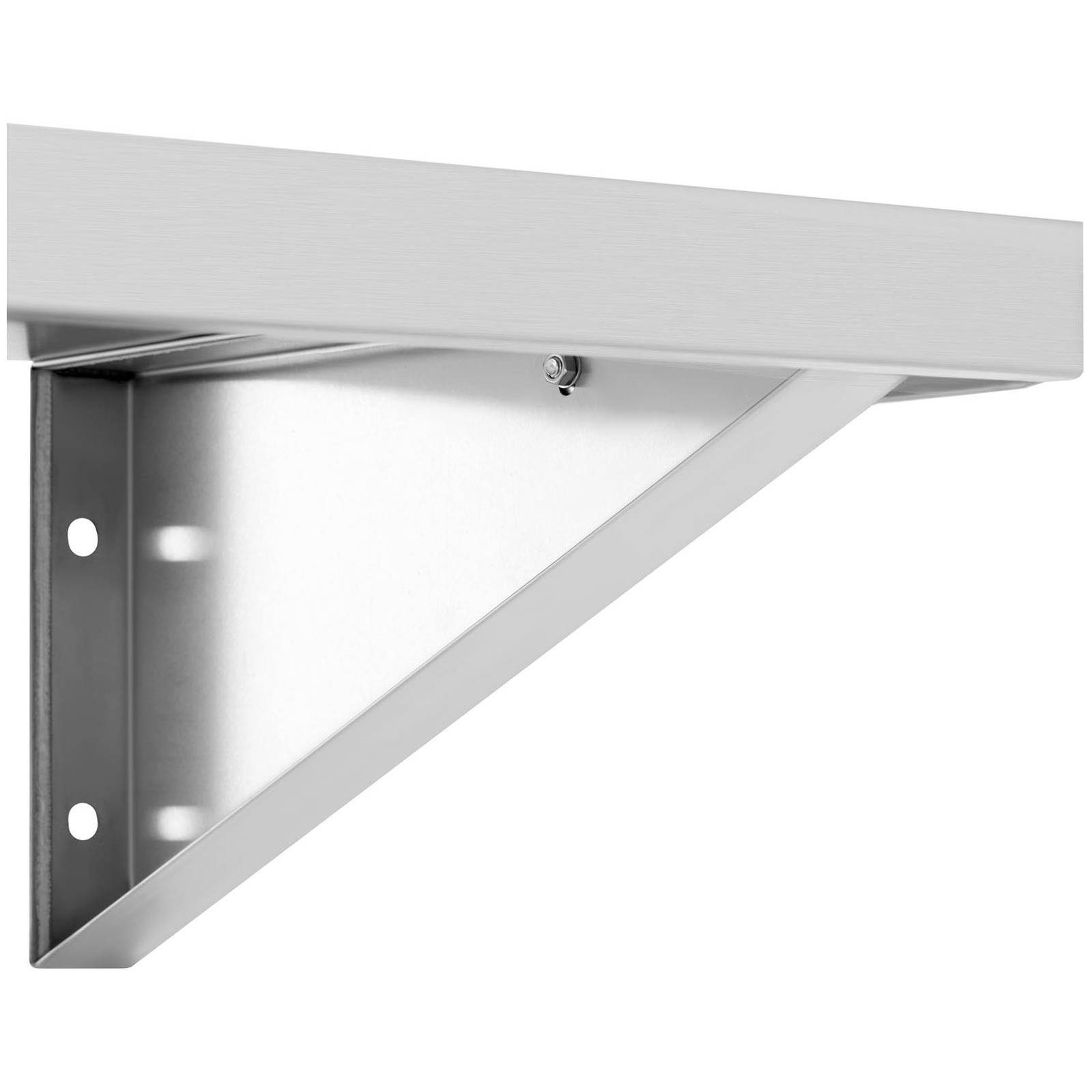 Royal Catering Hängeregal 120 x 40 cm Wandbord Wandregal Küchenregal Edelstahl bis 30 kg, verschiedene Größen