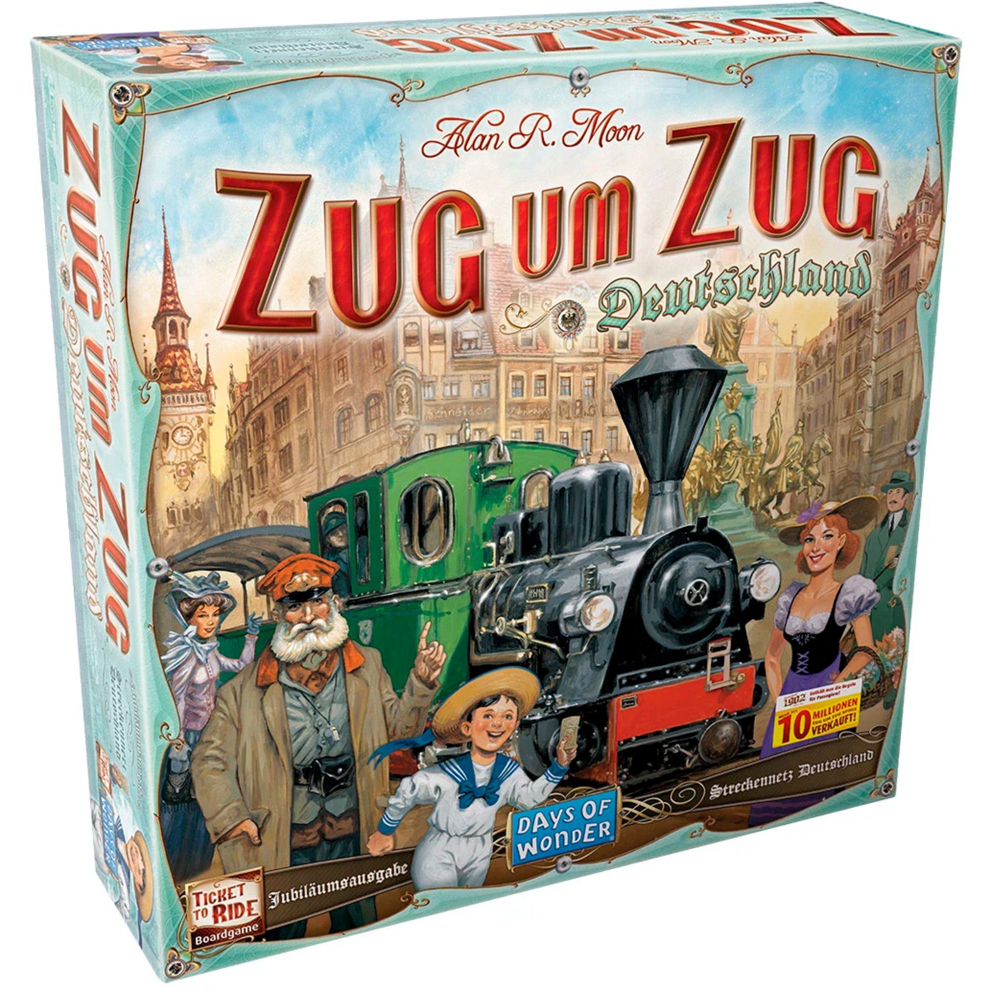 Asmodee Spiel Asmodee Zug um Zug: Deutschland, Brettspiel
