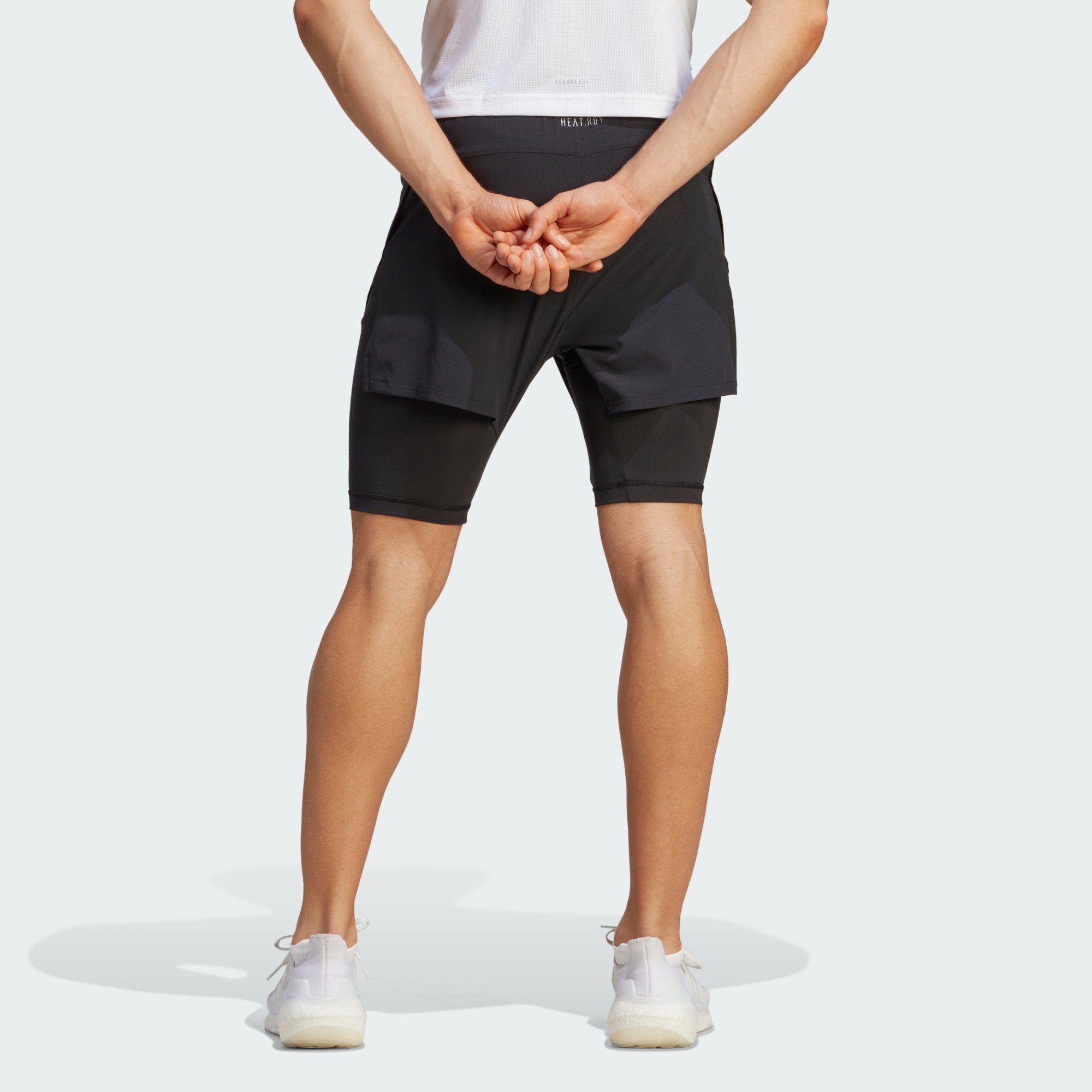 Performance adidas 2-in-1-Shorts TRAINING HIIT SHORTS Black ELEVATED HEAT.RDY 2-IN-1