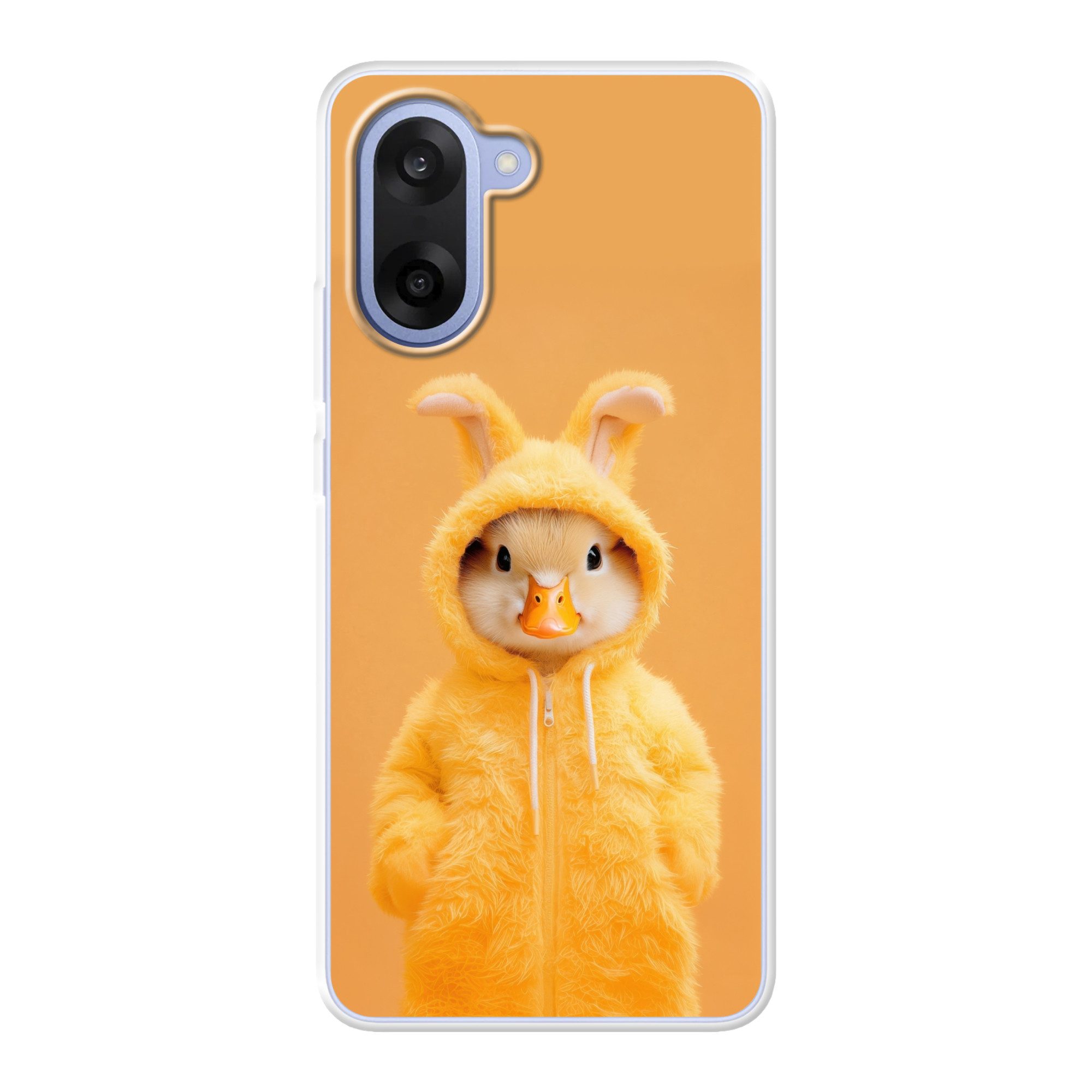 MuchoWow Handyhülle für OnePlus Nord CE5 Osterhase - Kostüm - Ente, Phone Case, Silikon, Schutzhülle Dünn