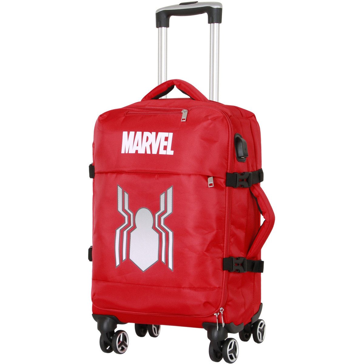 MARVEL Kinderkoffer Spiderman Unisex Kinder, Koffer, Kinderkoffer, Reisekoffer, Trolley, Reisetasche