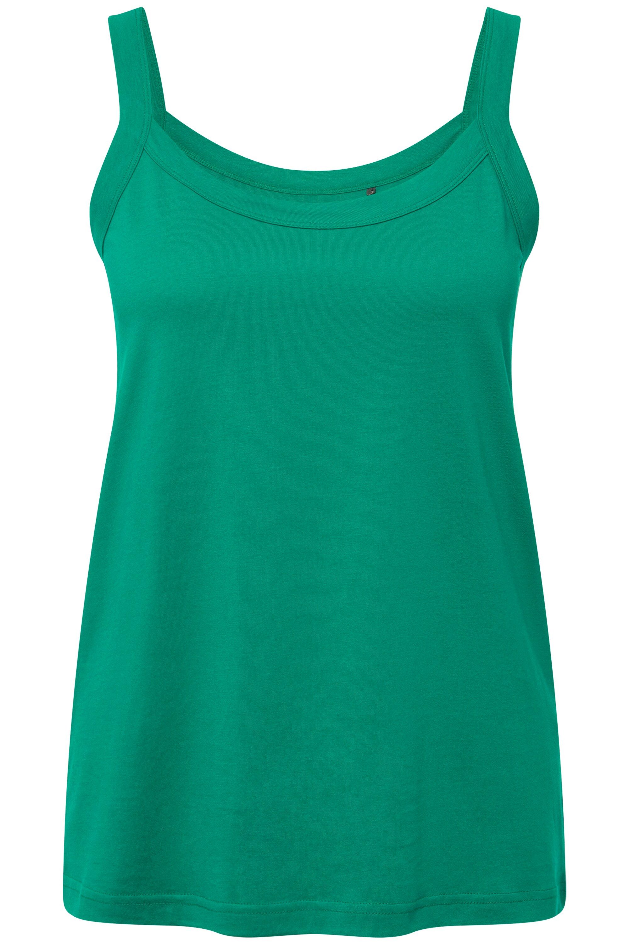 Ulla Popken Longtop Spaghettitop Rundhals Modalmix günstig online kaufen