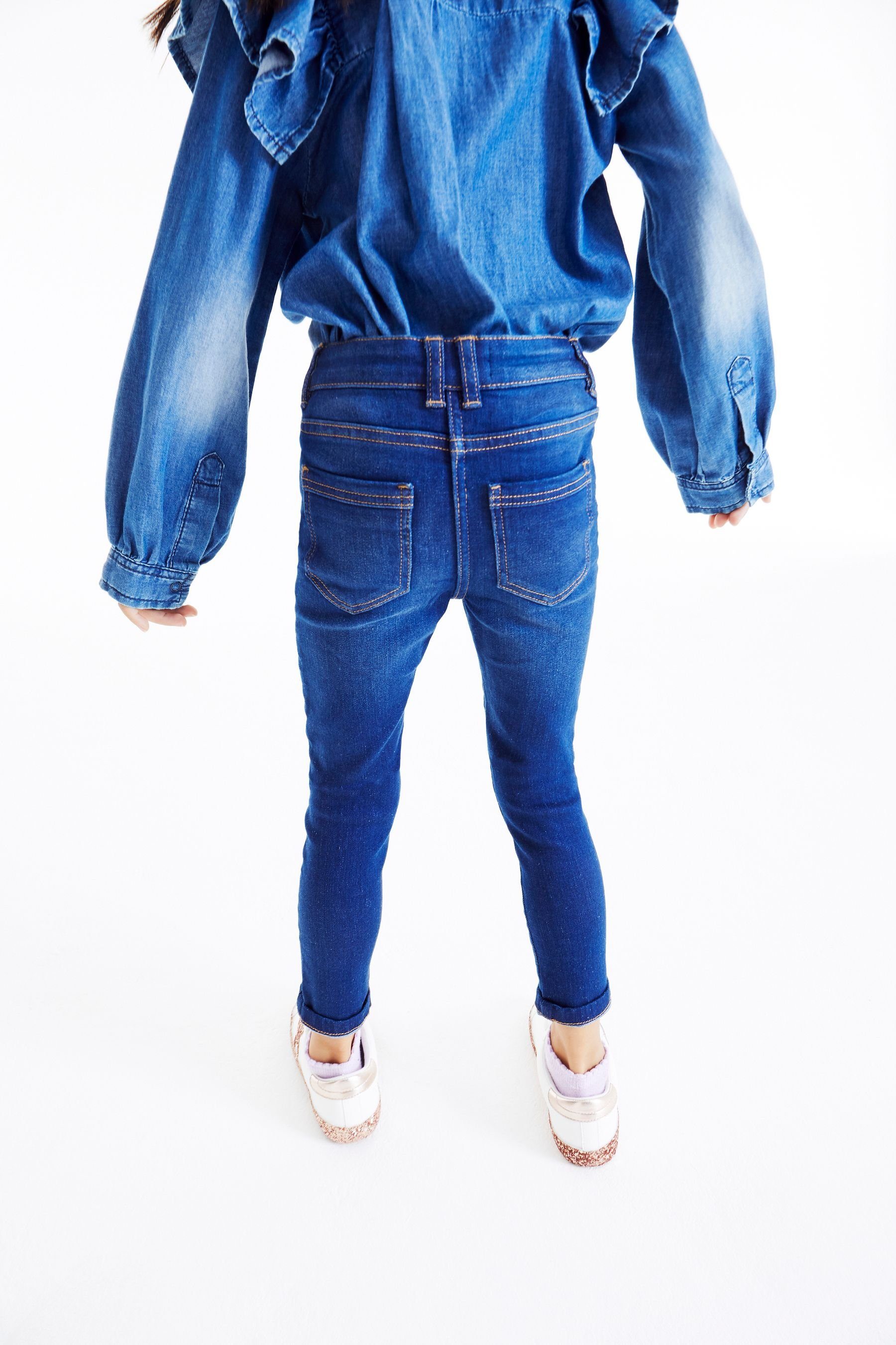 (3–16 Jahre) (1-tlg) Blue Denim Mid Slim-fit-Jeans Slim Next Jeans – Skinny Fit