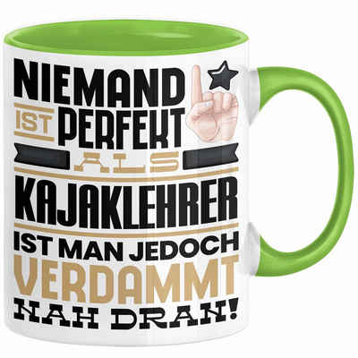 Trendation Tasse Kajaklehrer Geschenk Tasse Lustige Geschenkidee für Kajaklehrer Geburt