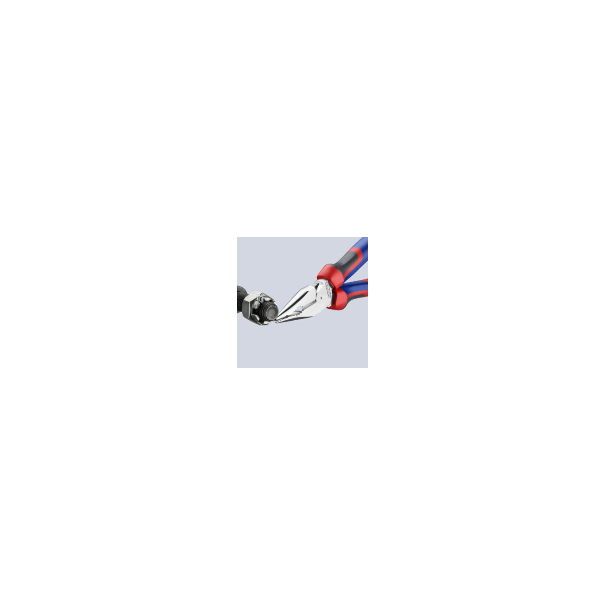 Knipex Kombizange KNIPEX 08 25 185 Spitz-Kombizange mit Comfort-Griffen verchromt 192 mm