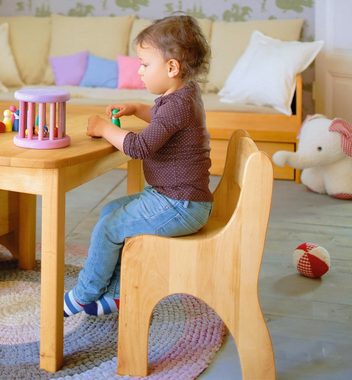 BioKinder - Das gesunde Kinderzimmer Stuhl Levin, für Kinder, Sitzhöhe 30 cm