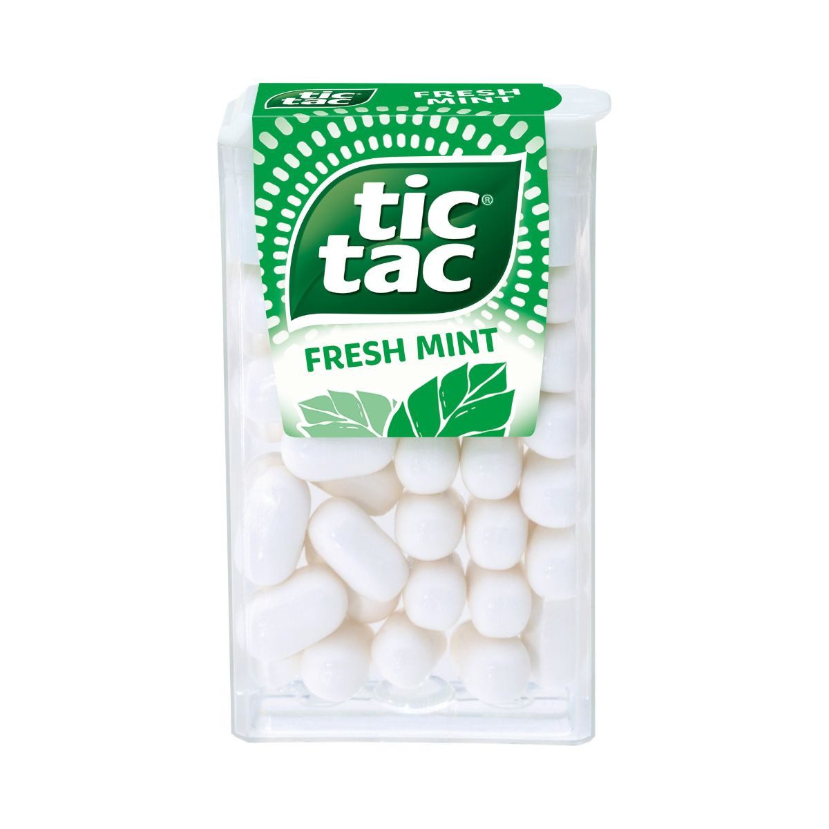tic tac Süßigkeit, Tic Tac fresh mint Pfeffermiz Dragees erfrischend vanillig 18g
