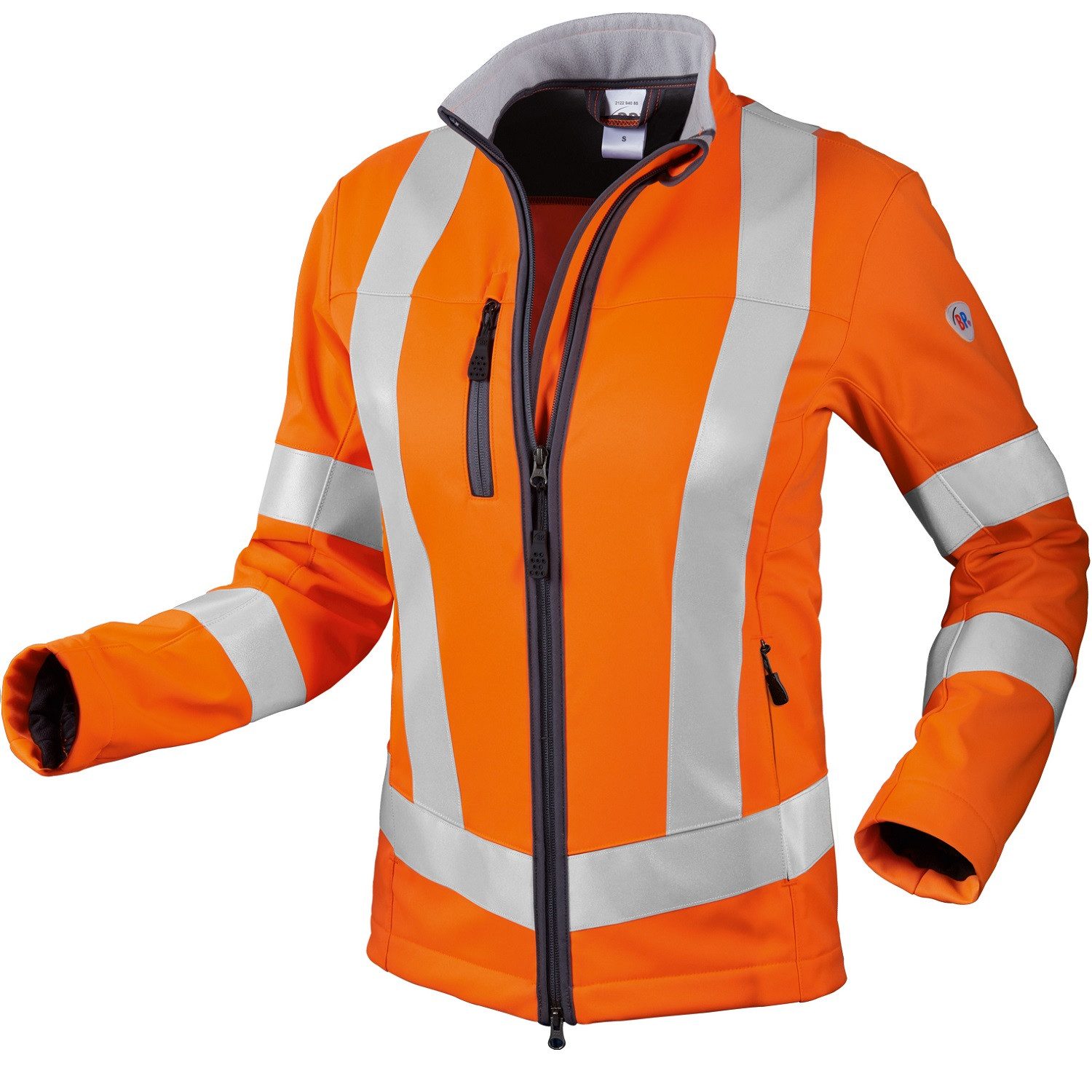 bp Arbeitsjacke Damen Warnschutz Softshelljacke "2122-940" Hi-Vis Comfort orange