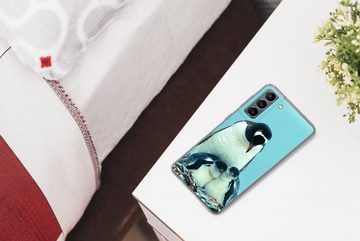 MuchoWow Handyhülle Tiere - Pinguine - Küken, Phone Case, Handyhülle Samsung Galaxy S21 Plus, Silikon, Schutzhülle