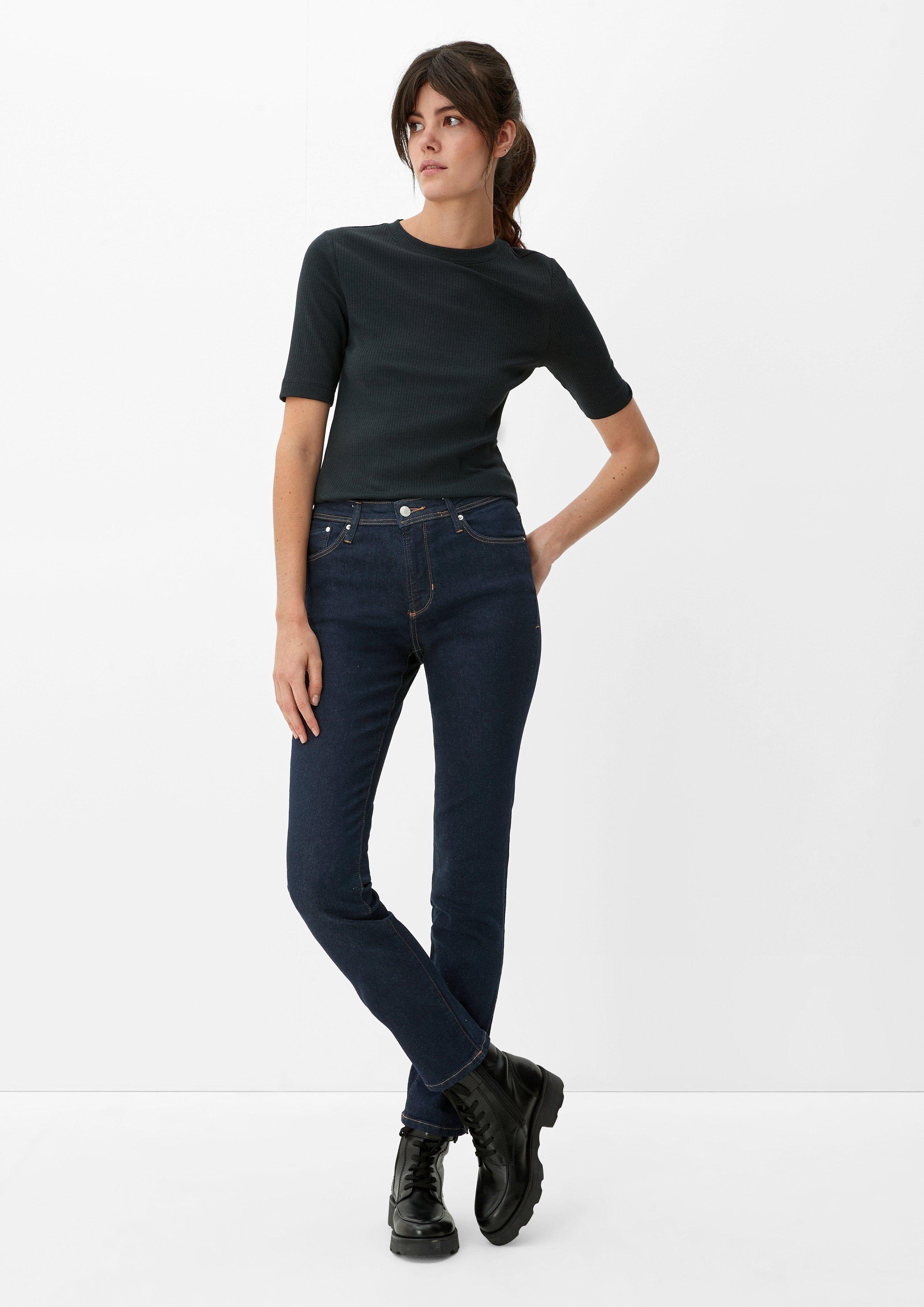 Mid Slim 5-Pocket-Jeans / Fit / Rise s.Oliver / tiefblau Jeans Betsy Leg Waschung Slim