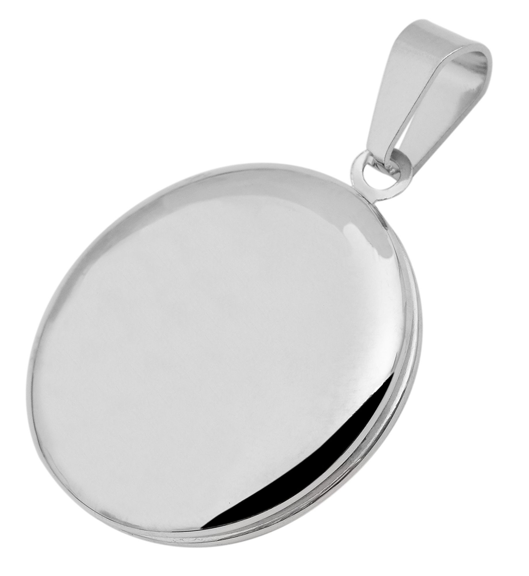 Adelia´s Kettenanhänger Damen Anhänger – Medaillon Gravuranhänger aus Edelstahl, Schöne Geschenkidee zum Muttertag