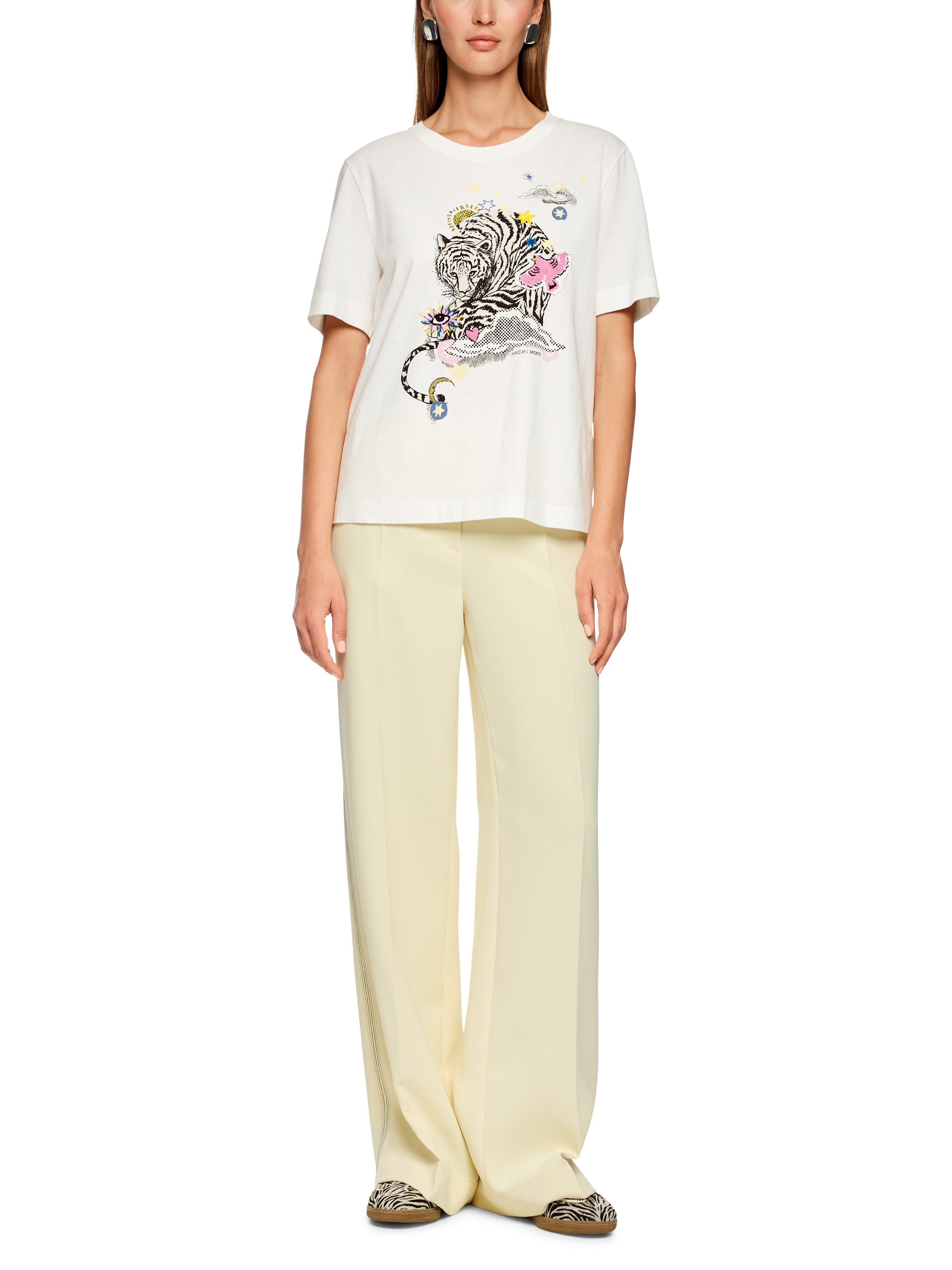 Marc Cain T-Shirt T-Shirt mit Applikationen