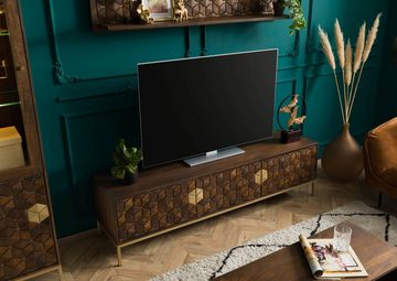 Massivmoebel24 TV-Board Mango 180x45x50 braun geölt DIAMOND #224