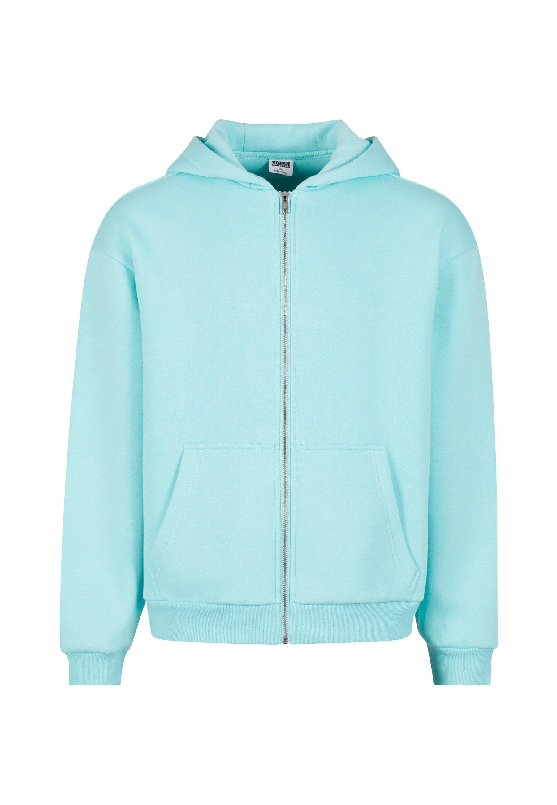 URBAN CLASSICS Strickpullover Urban Classics Fluffy Zip Cardigan (1-tlg)