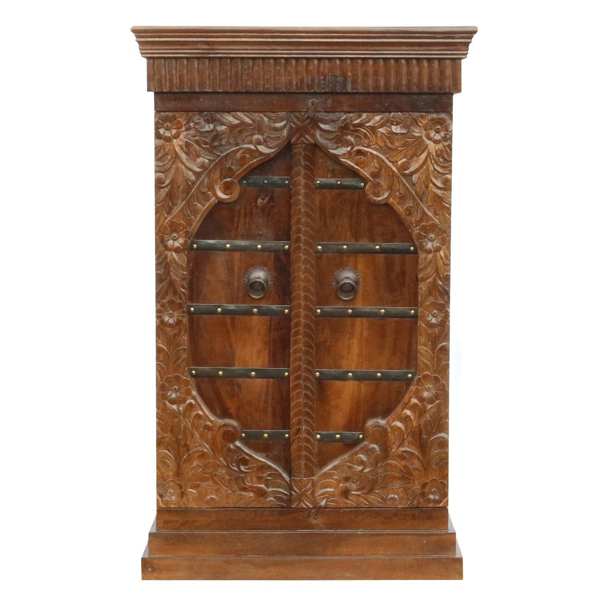 Oriental Galerie Mehrzweckschrank Brauner Schrank Padma Indien 130 cm