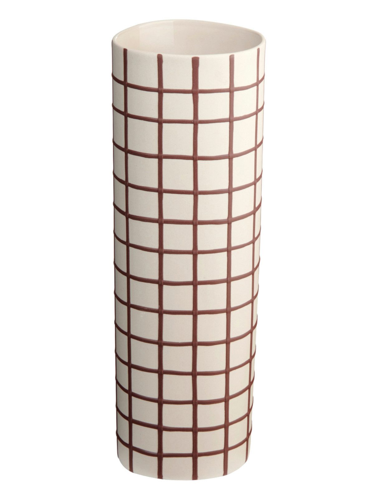 ASA SELECTION Dekovase lines and square Vase bordeaux squares 25cm (Vasen)