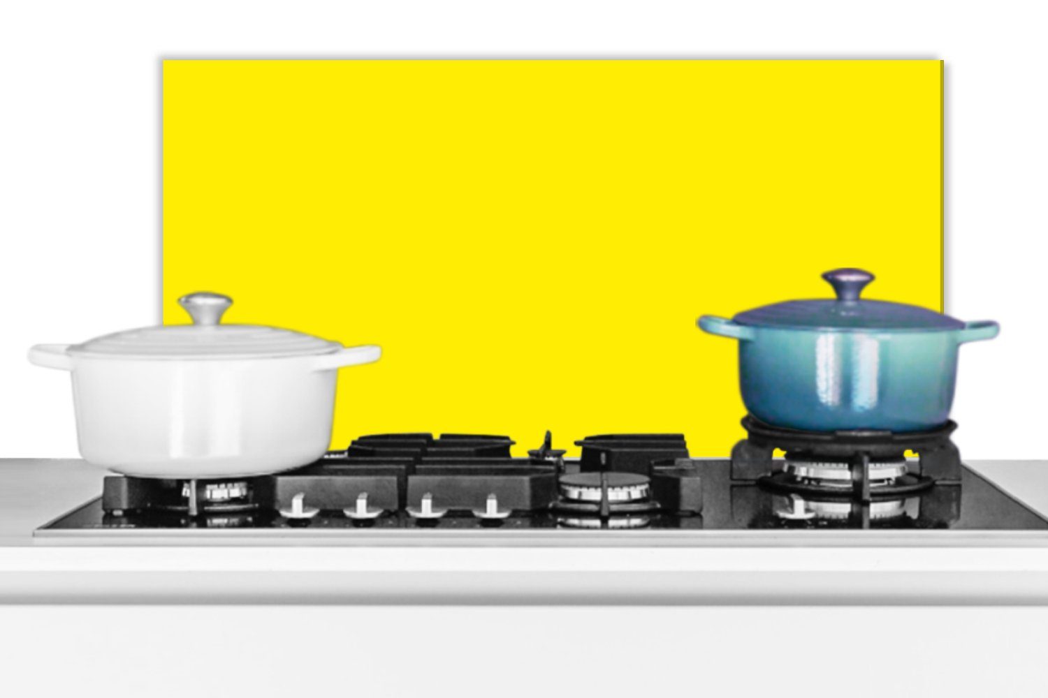 - 60x30 Wandschutz, und Zitrone Farben, Gelb - Schmutzflecken - für (1-tlg), Neon Fett MuchoWow cm, Küchenrückwand Küchen gegen