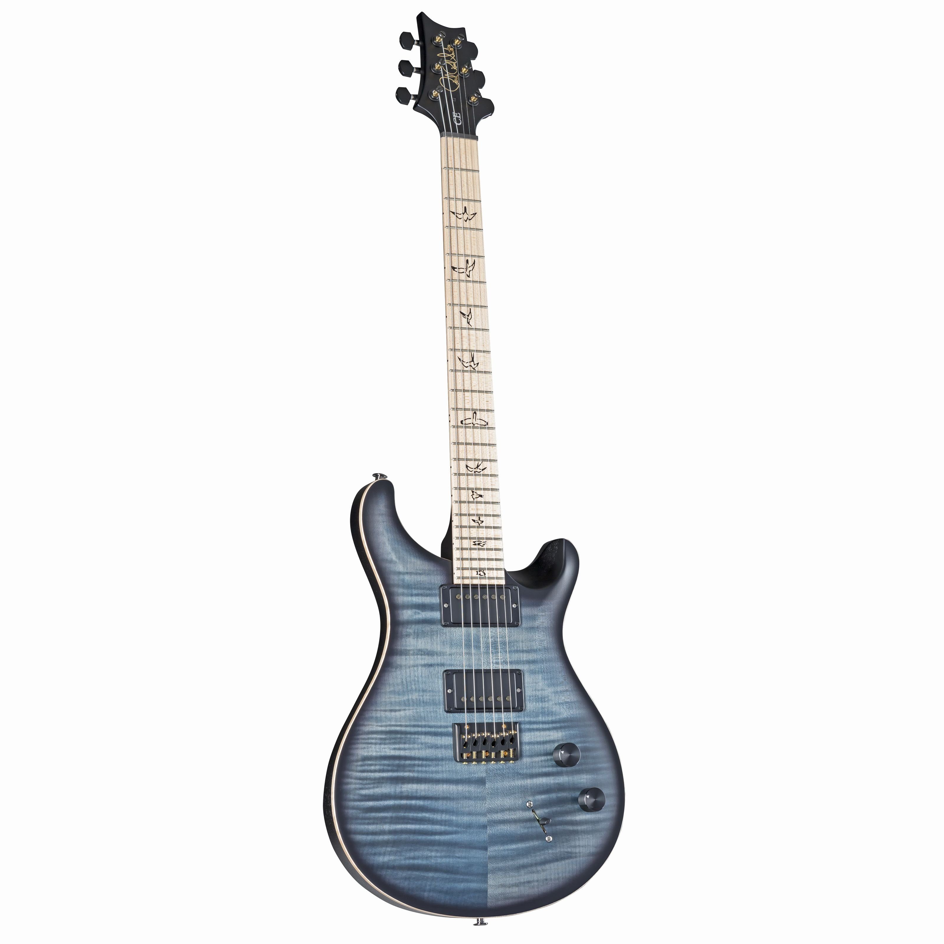 PRS E-Gitarre, Dustie CE24 Hardtail Faded Blue Burst Limited Edition - Custom E-Gitarre, E-Gitarren, Premium-Instrumente, Dustie Waring CE24 Hardtail Faded Blue Burst Limited Edition -