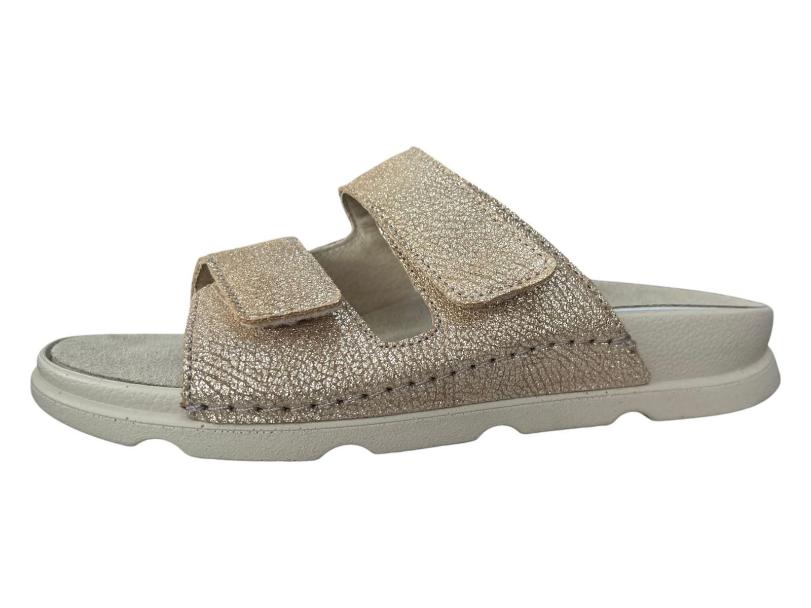 BERKEMANN BERKEMANN Damen Pantolette Sabatina 04502-713 gold/Glitter Leder Pantolette