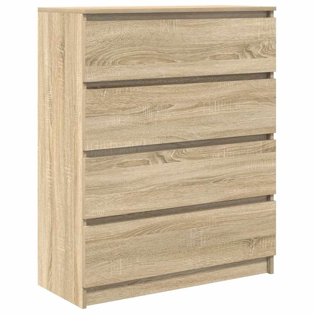 vidaXL Sideboard Sideboard Sonoma-Eiche 80x35x99 cm Holzwerkstoff (1 St)