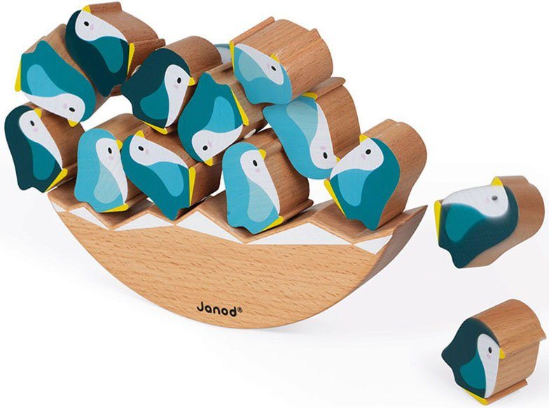 - Wald FSC®- WWF® Spiel, Holzspielzeug, schützt Schaukel-Pinguine, weltweit Janod