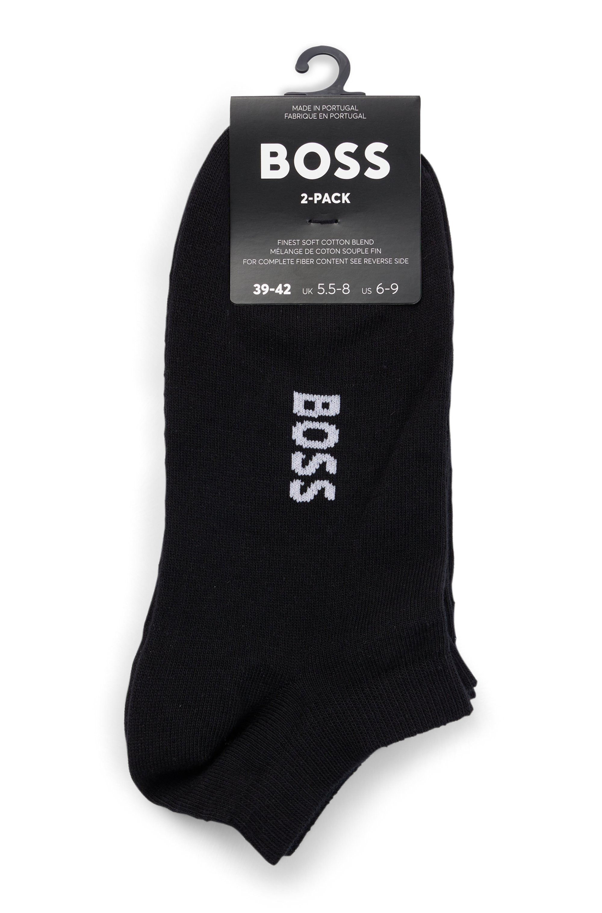 BOSS Sneakersocken 2P AS Logo CC W (Packung, 2-Paar, 2er Pack) mit Logoschriftzug