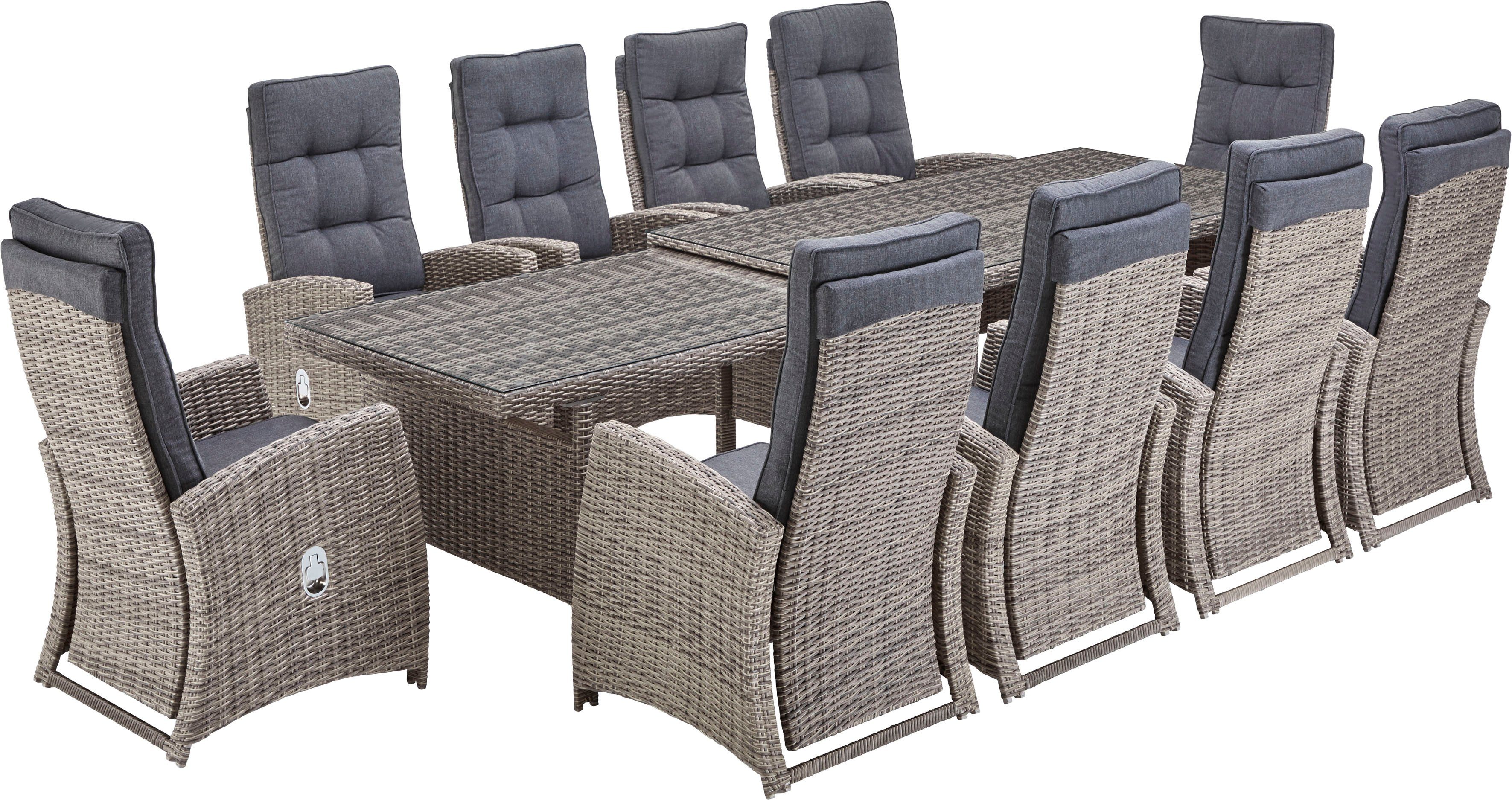 KONIFERA Garten-Essgruppe Monaco, (Set, 31-tlg., 10x günstig online kaufen
