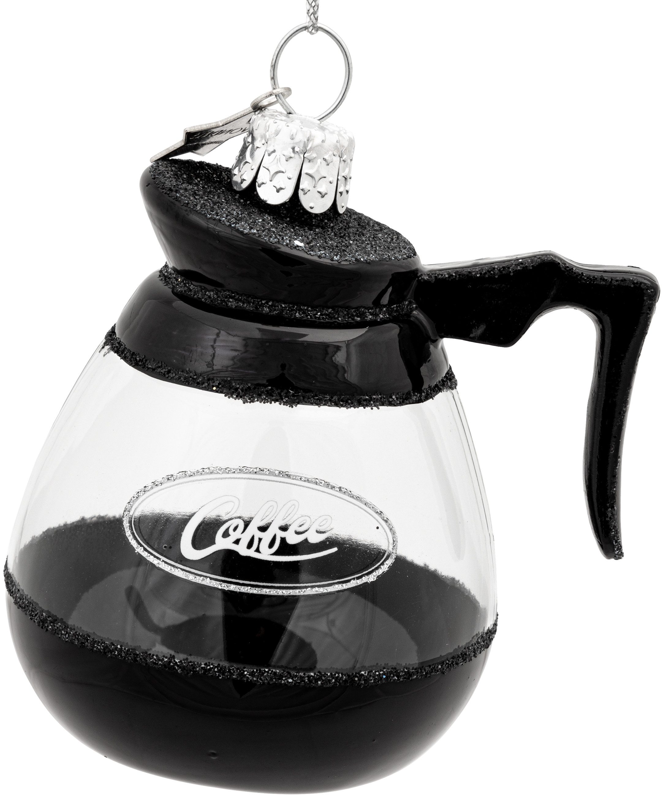 Christbaumschmuck BS572 Kaffeekanne Glas Ornament Weihnachtsbaum Anhänger