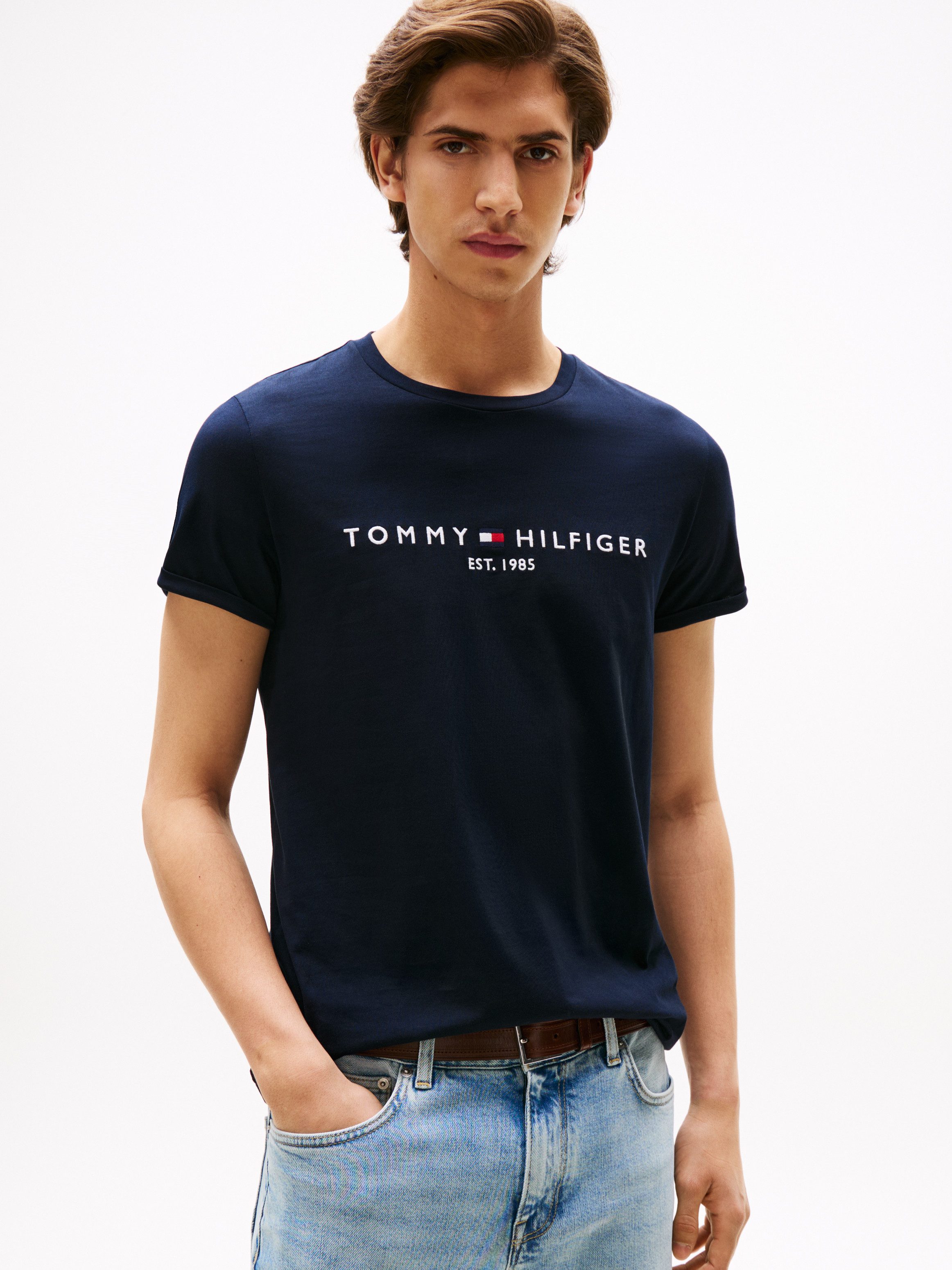 Tommy Hilfiger T-Shirt IM CORE TOMMY LOGO TEE – Bild 3 von 5