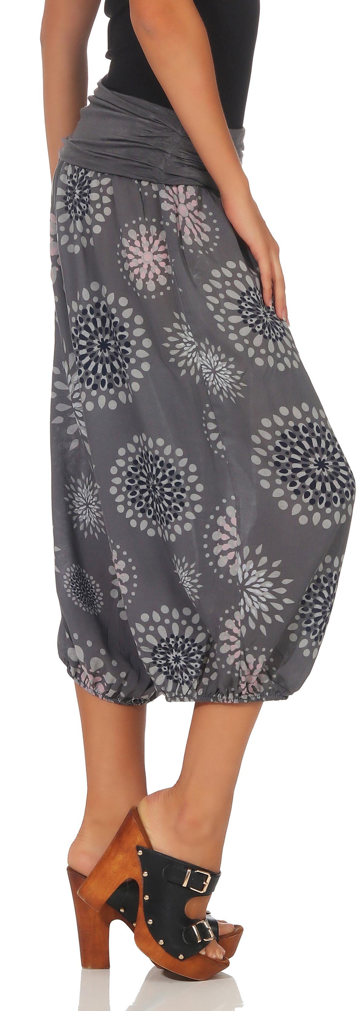 malito more than fashion Caprihose 7182 kurze Pluderhose in modischen Farbe günstig online kaufen