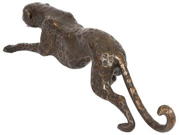 Aubaho Skulptur Riesen Bronze Skulptur Figur Panther Leopard 114cm Bronzeskulptur Bron