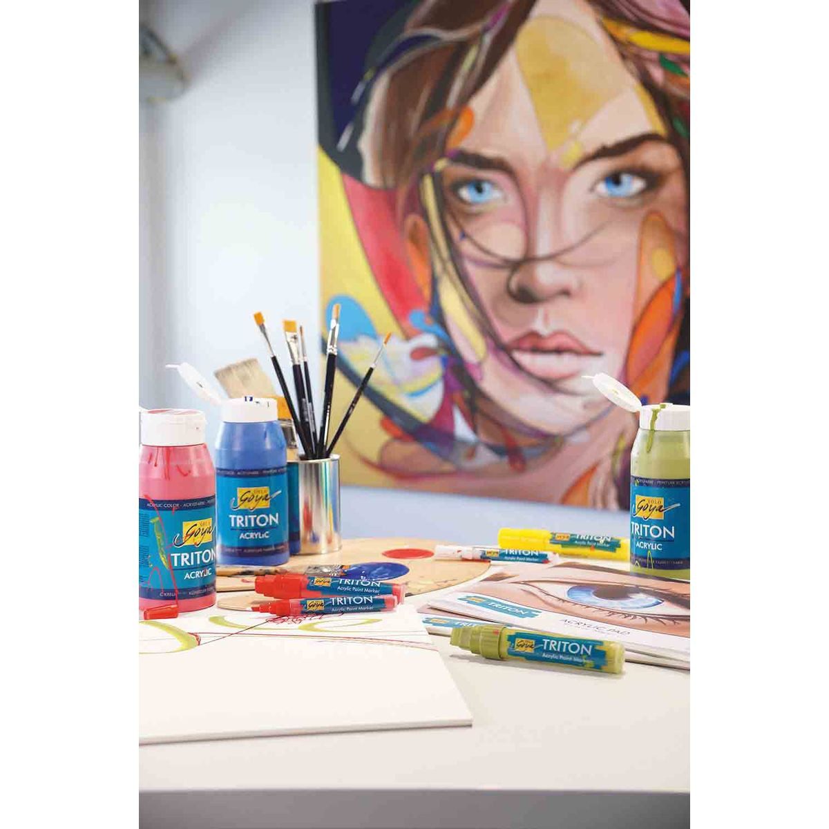 C. KREUL Acrylfarbe KREUL Acrylfarbe SOLO Goya TRITON pfirsichrosa 750ml Flasche