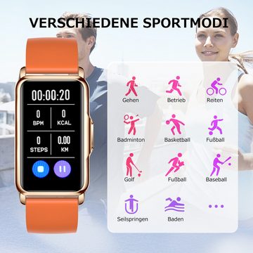 Mutoy Smartwatch, Fitness Tracker Uhr für Damen Herren, Aktivitätstracker Smartwatch Damen Herren Uhren Watch für Android IOS, IP67 Wasserdicht Fitness Uhr mit Pulsmesser Schrittzähler, Schlafmonitor Musiksteuerung, Sportuhr Aktivitätstracker