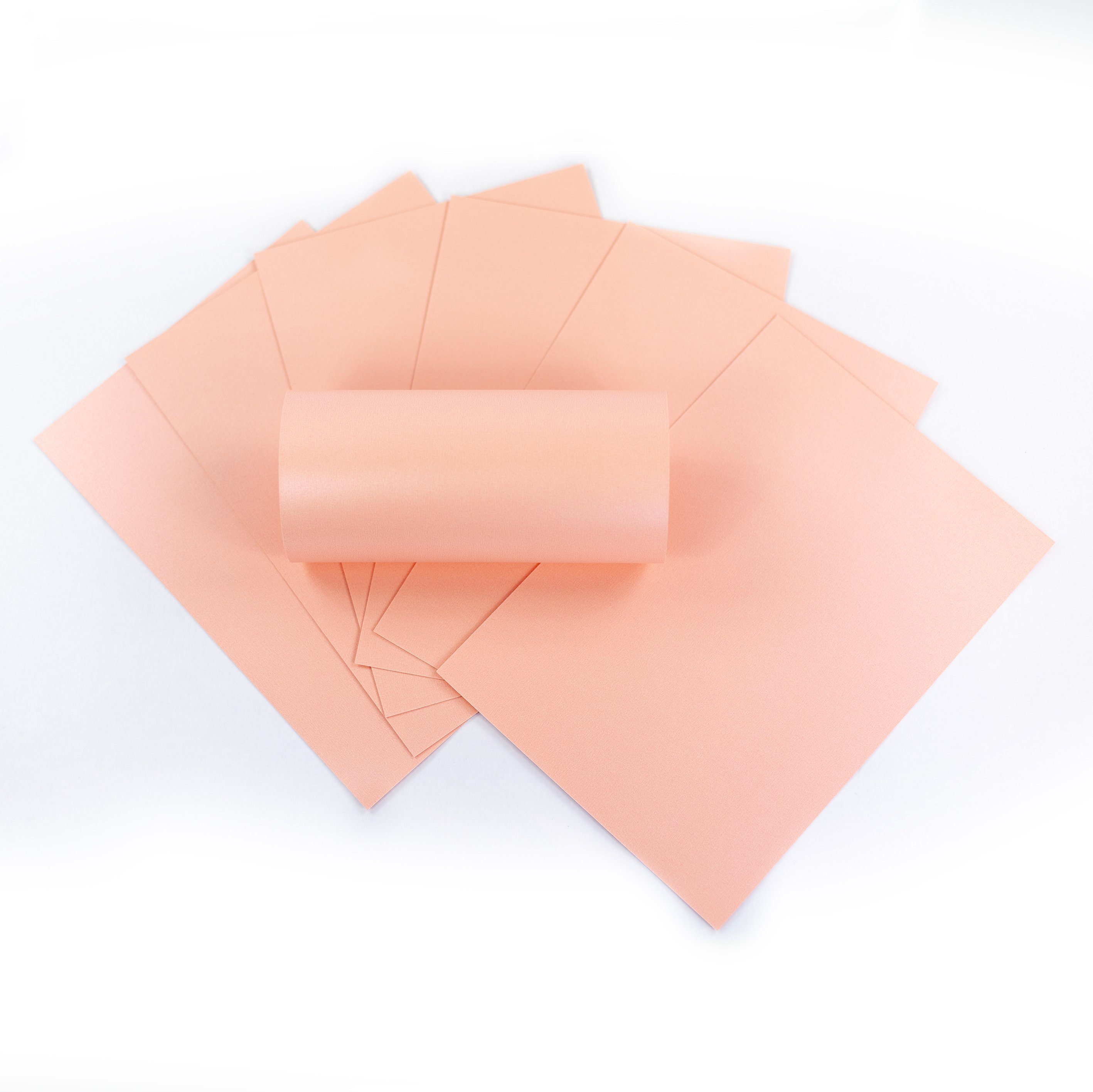 ZADAWERK Bastelkartonpapier Perlmuttkarton bedrucken - Dekorpapier und g/m²- 250 Perlig - 50 zum basteln - Karten Rosa, Blatt schimmerndes A4