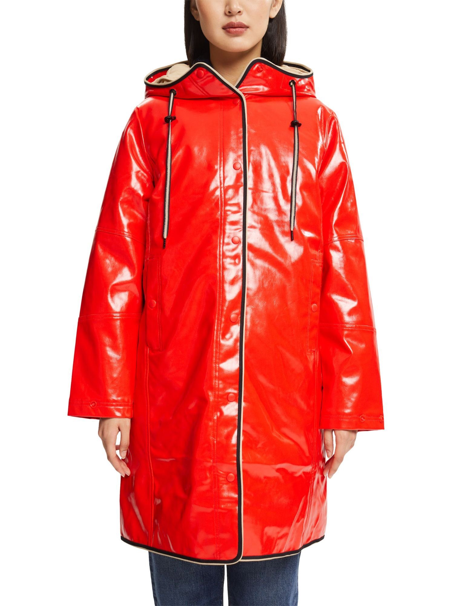 Esprit Collection Regenmantel »Mantel aus Lackleder« online kaufen | OTTO