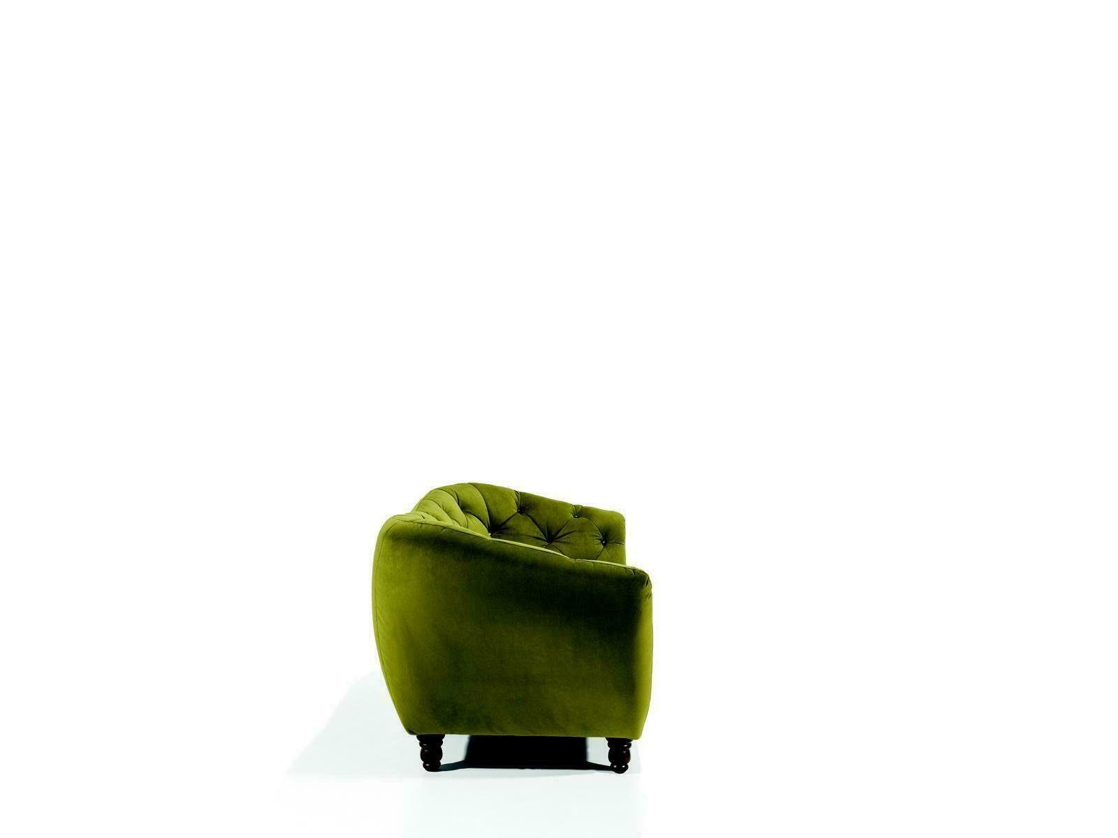 Stoff Designer Sofa, 3 Chesterfield Sofa JVmoebel Textil Couch Sofas Sitzer Neu