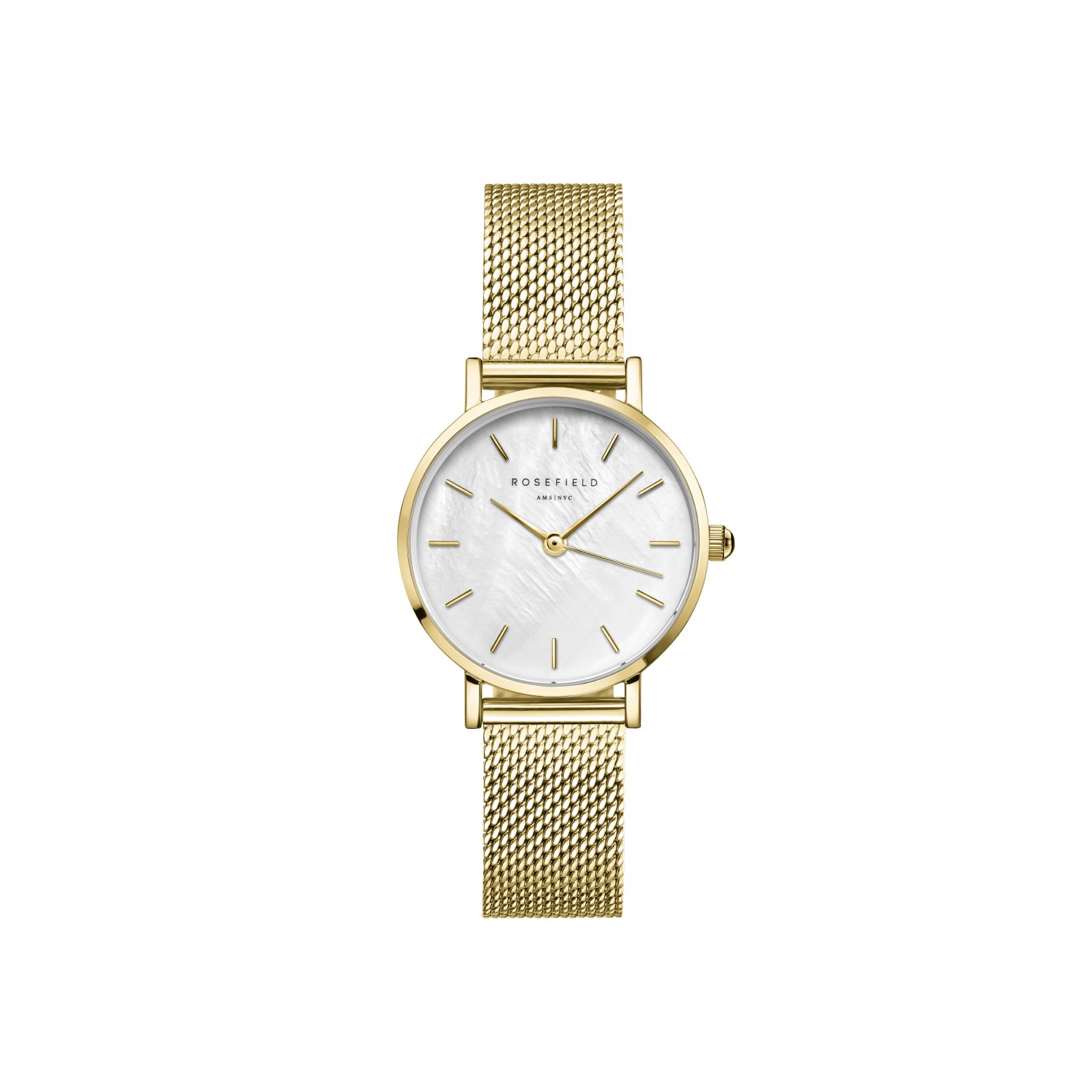 ROSEFIELD Quarzuhr ROSEFIELD Damenuhr Small Edit 26mm Goldfarben