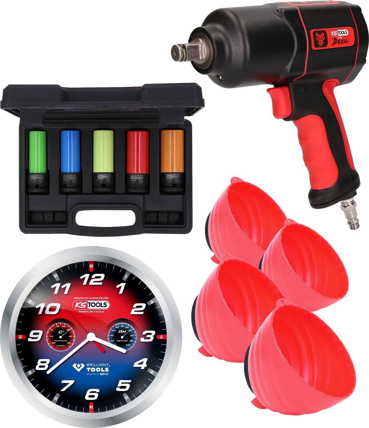 KS Tools Druckluft-Schlagschrauber Reifen-/Räder Aktionspaket The günstig online kaufen