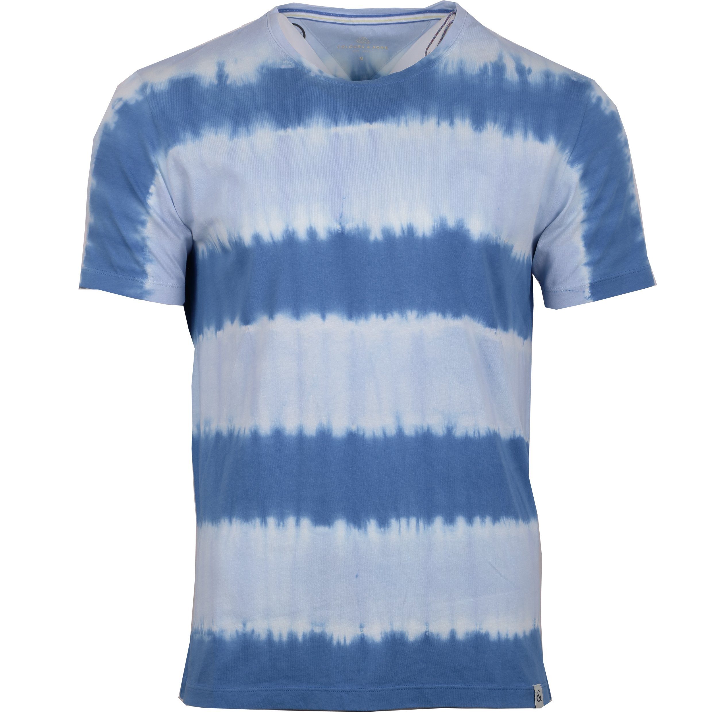 colours & sons Poloshirt »Colours & Sons Herren T-Shirt Dye Stripes« (1-tlg)