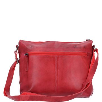 The Skandinavian Brand Umhängetasche The Skandinavian Brand Damen Tasche Leder rot (1-tlg)